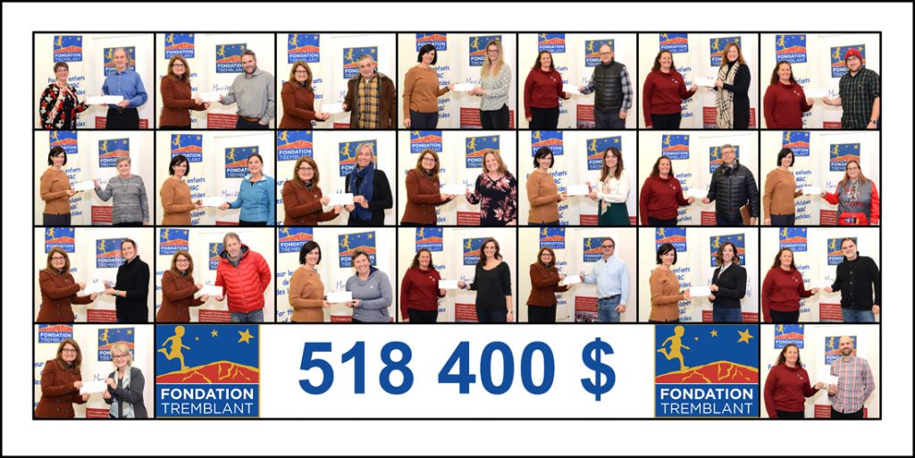Fondation Tremblant remise de dons nov 2021